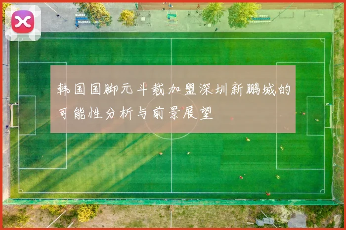 韩国国脚元斗载加盟深圳新鹏城的可能性分析与前景展望